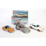 Schuco, 3x Porsche, W.-Germany, 21-29 cm, Kst, teilw. schmutzigSchuco, 3x Porsche, W.-Germany,