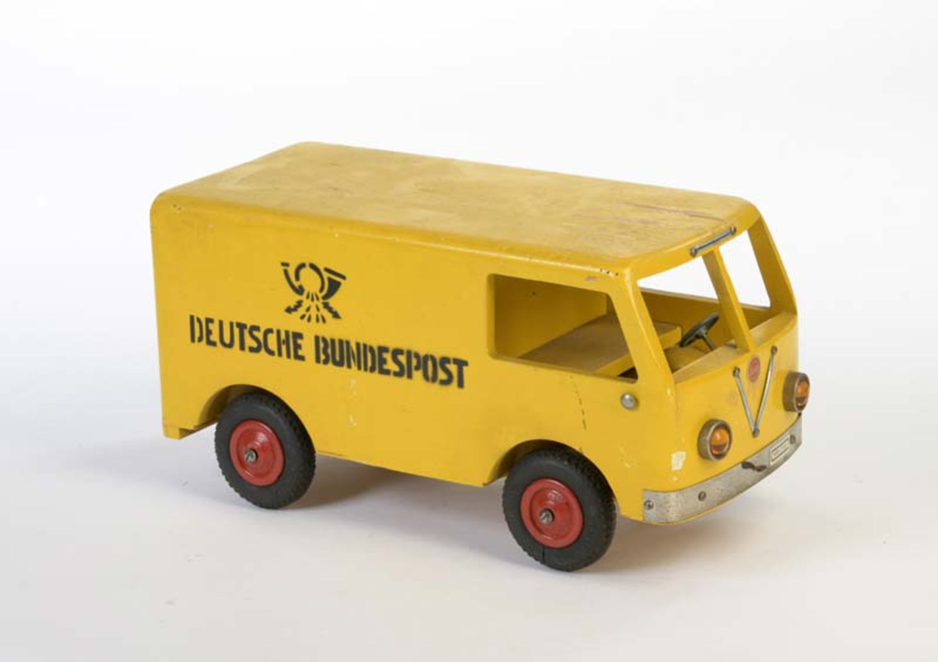 Hedo, Bus "Deutsche Bundespost", DDR, 36 cm, Holz, LM, Z 2-3Hedo, Bus "Deutsche Bundespost", GDR,