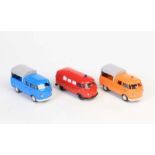 Wiking, 3x VW Bus, W.-Germany, 1:40, Kst, Z 1Wiking, 3x VW Bus, W.-Germany, 1:40, plastic, C 1