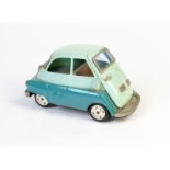 Bandai, Isetta, Japan, 17 cm, Blech, Friktion ok, LM, staubig, Z 3-Bandai, Isetta, Japan, tin,