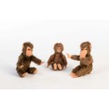 Schuco, 3 Affen, W.-Germany, 8-11 cm, Z 2/2+Schuco, 3 Monkeys, W.-Germany, C 2/2+