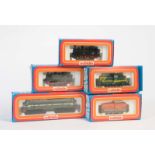 Märklin, 3x Diesel Lok (3144, 3149, 3137) + 2x Dampflok (3087, 3090), Spur H0, Okt Z 1- (3137 ohne