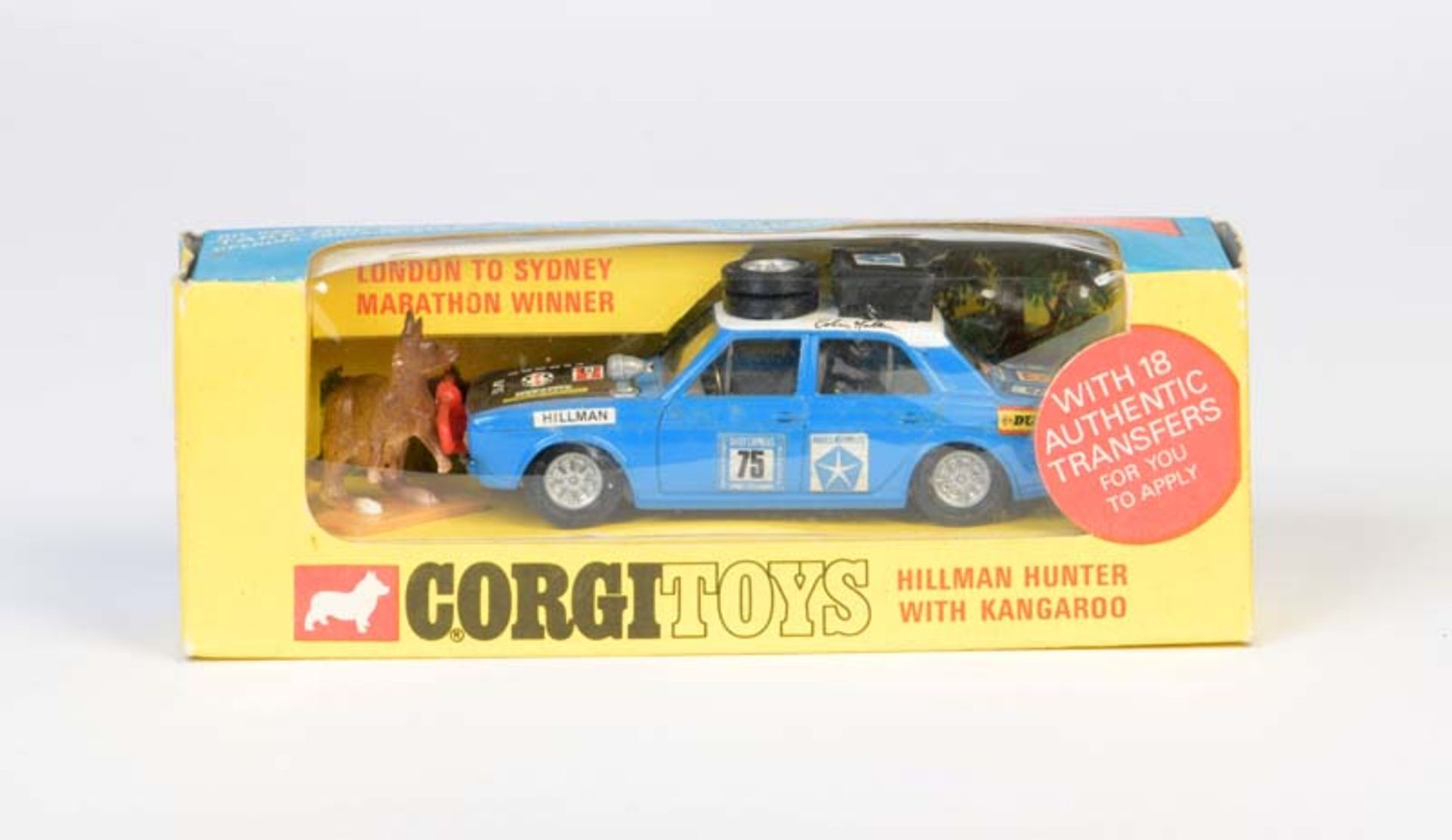 Corgi Toys, Hillman Hunter + Känguruh, England, 1:43, Druckguss, Okt Z 2+, Z 1-Corgi Toys, Hillman