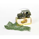 Dinky Toys, Command Car Militaire, France, Druckguss, Okt Z 1, mit Aufklebern + Tarndecke, Z