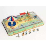 RPG, Spielplatz, France, Blech, 1 Kind fehlt, starke Gebrauchsspuren, Z 2-3RPG, Play Ground, France,