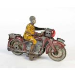 Masudaya, Motorrad A 1031 , Japan, 19 cm, Blech, UW ok, LM, RS, Z 3-4Masudaya, Motorbike A 1031 ,