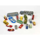 Matchbox, 17 Fahrzeuge + 2 Greyhound Busse, Fahrzeuge 1:87, Busse 14-18 cm, LM, Druckguss,