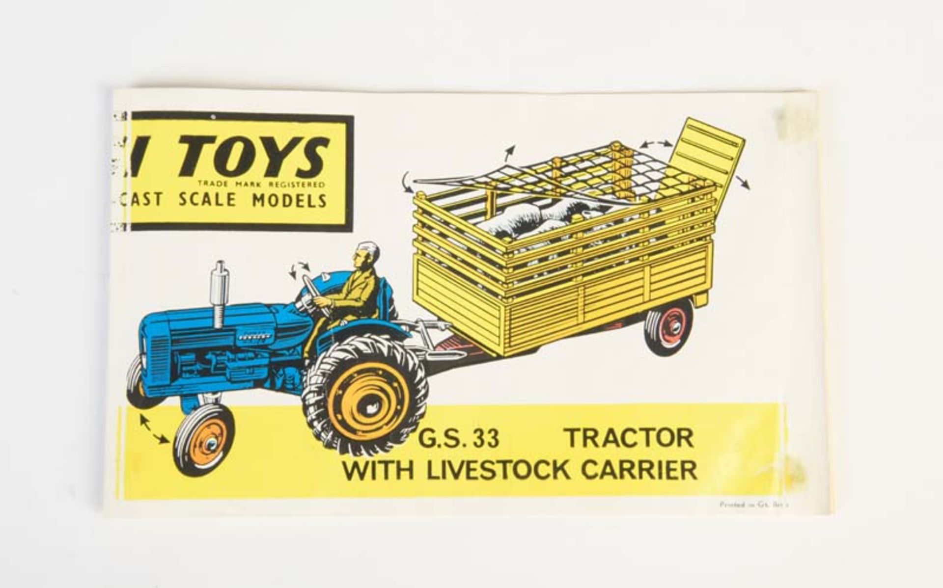 Corgi Toys, Originalplakat, Great Britain, 13x43 cm, Faltspuren, Gebrauchsspuren, Z 2-3Corgi Toys,