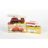 Märklin, Wohnwagen + Dinky Toys Jones Fleetmaster Crane, W.-Germany + England, Druckguss, Okt Z 1/