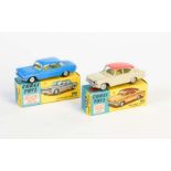 Corgi Toys, Chevrolet Corvair + Ford Consul Classic, Great Britain, 1:43, Druckguss, Okt Z 1-2, C