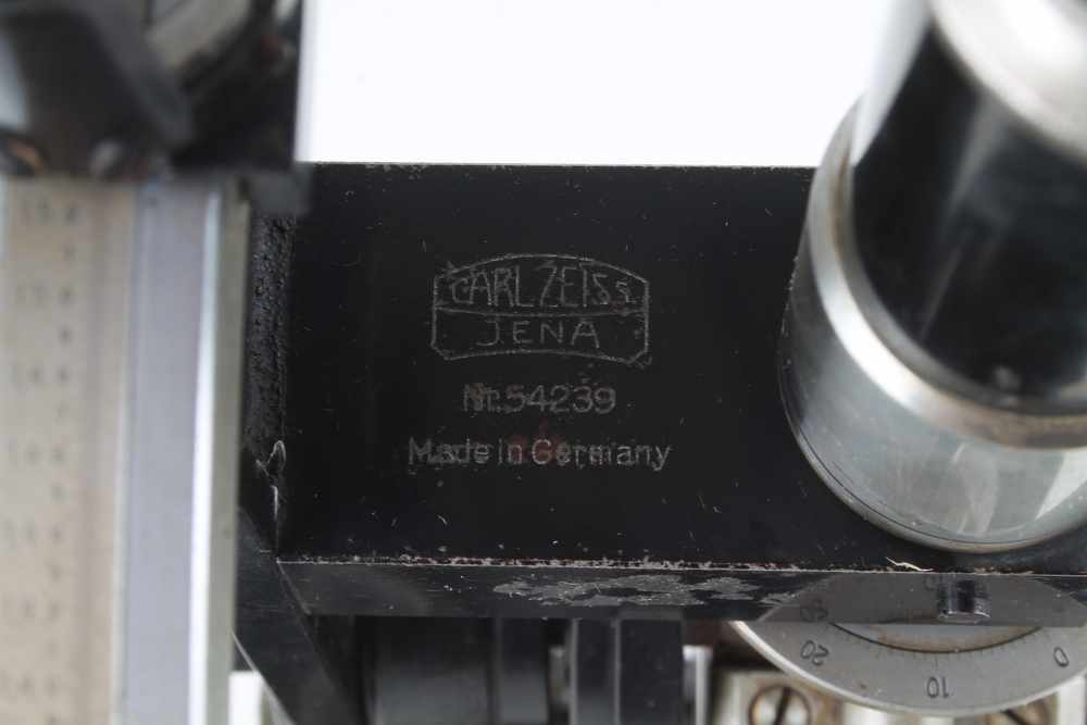 Carl Zeiss Jena Abbe Refraktometer Deutschland 1916-1945, Eisen teilweise geschwärzt, SN 54239, Höhe - Image 4 of 5