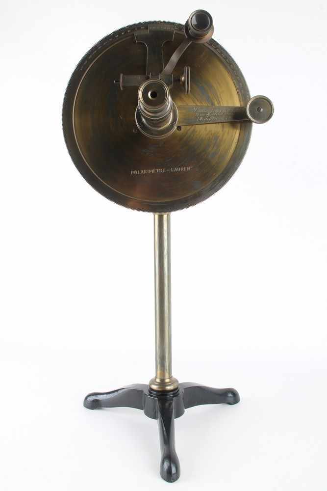 Laurent Polarimeter Frankreich um 1900, bezeichnet „Laurent succ de Soleil 31, rue Humboldt, Paris - Image 3 of 4