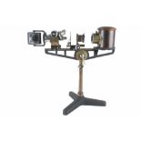 Flatters & Garnett LTD. Manchester Micro Projektor Projektions-Mikroskop England, Messing/Eisen,