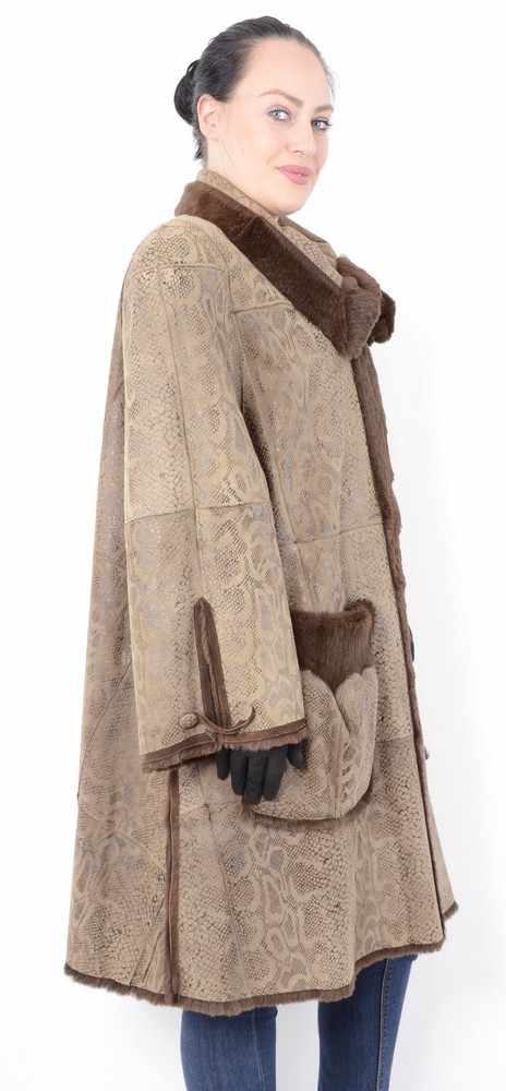 Lapin Pelzjacke, Aussen Leder in mit Lapin / Kanninchen Fell, Lapin- Rubbit Fur Jacket, Size: 48 / - Image 3 of 15