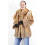 Schöne Rotfuchs Jacke, ganze Felle, Fuchsjacke, Beauty Fox Fur jacket, full Skins, Size: 40 /