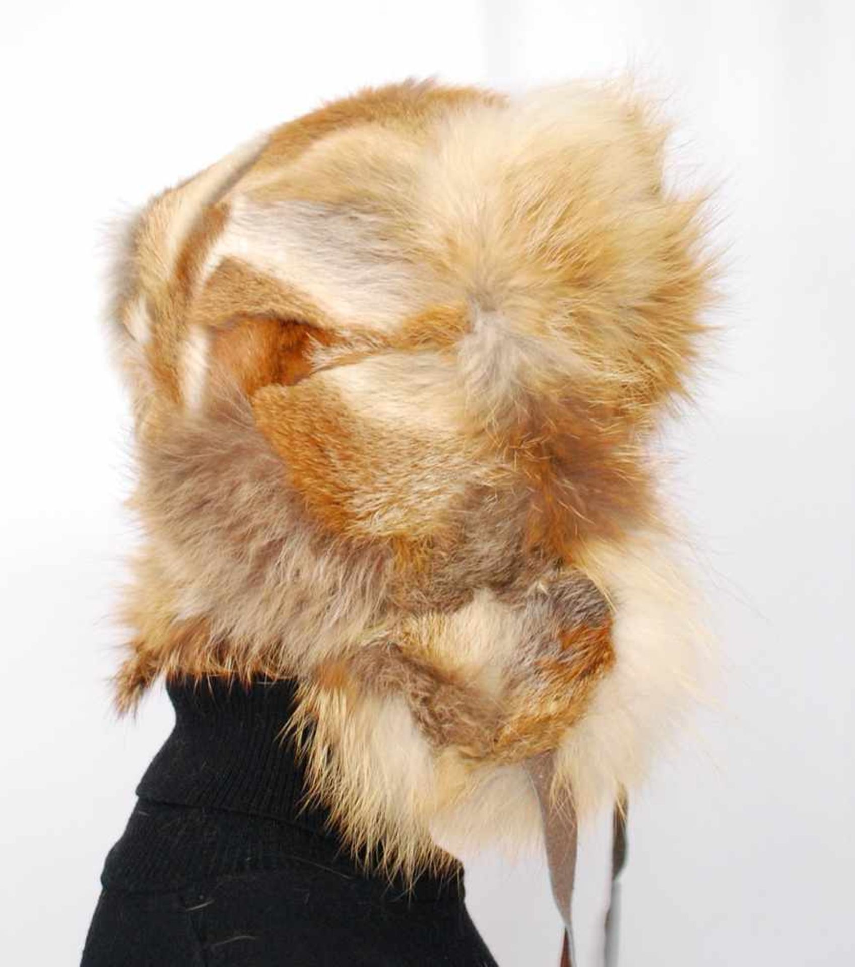 Stylische Fuchs Mütze, Aviator Fliegermütze, Pelzmütze aus Rotfuchsfellen, unisex, Trapper Fox Fur - Bild 11 aus 11