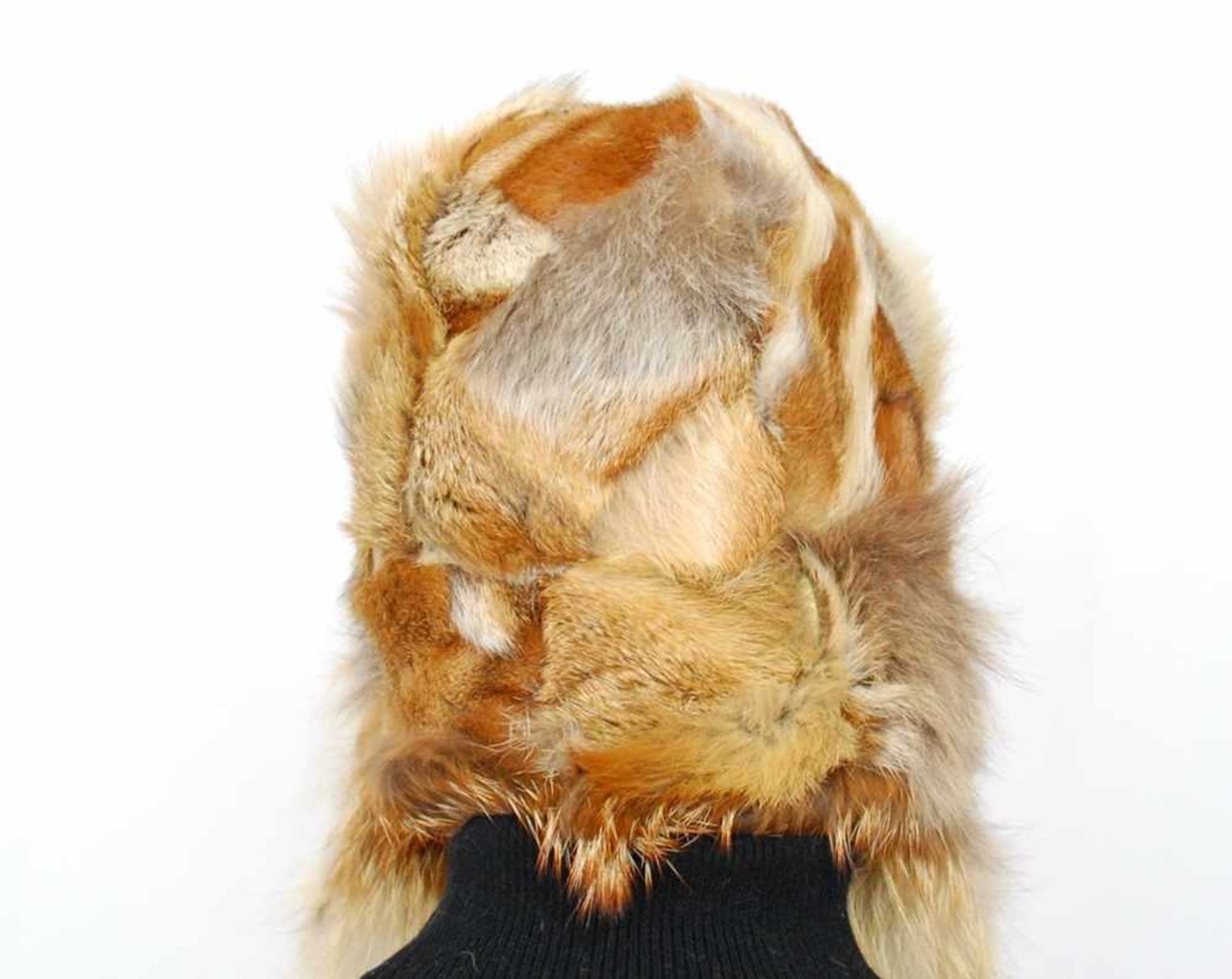 Stylische Fuchs Mütze, Aviator Fliegermütze, Pelzmütze aus Rotfuchsfellen, unisex, Trapper Fox Fur - Bild 10 aus 11