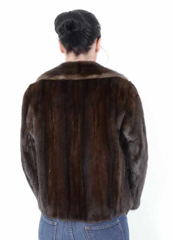 Braune kurze Nerzjacke Pelzjacke Nerz, Brown short Mink Fur Jacket, Size: 38 / Lgepflegt, Deutsche - Image 15 of 15