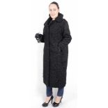 Schwarzer Persianer Pelzmantel, black persian lamb fur coat, Size 46 / XXLgepflegter Zustand,