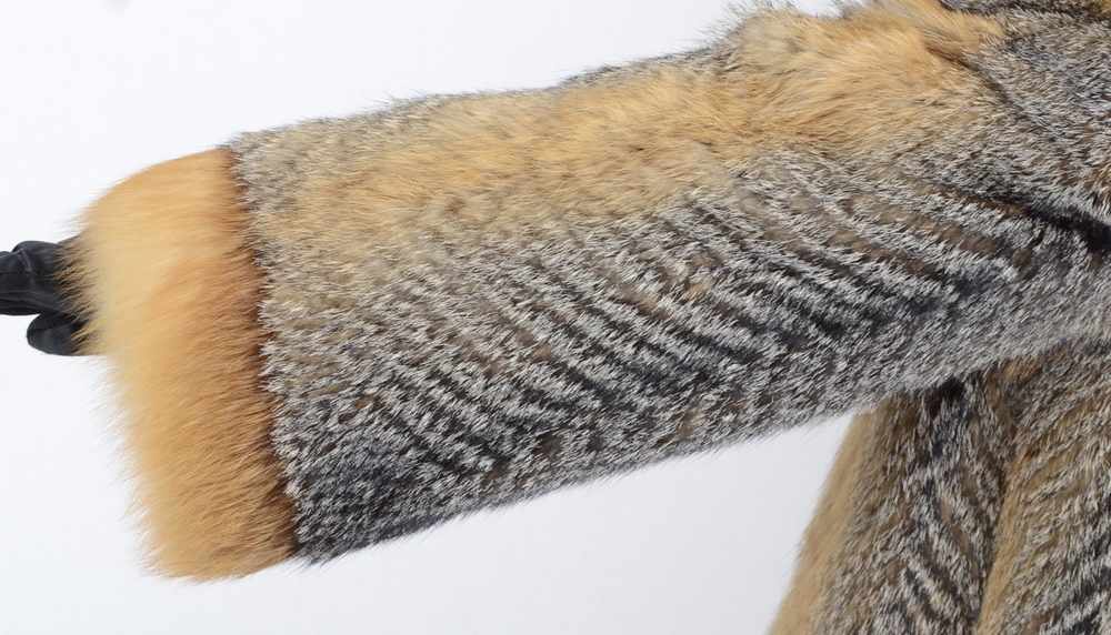 Fuchs Pelzmantel Griesfuchs Kreuzfuchs Fox Fur coat, Gray fox cross fox, Size: 36/38 - M/Ldeutsche - Image 5 of 14