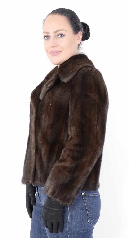 Braune kurze Nerzjacke Pelzjacke Nerz, Brown short Mink Fur Jacket, Size: 38 / Lgepflegt, Deutsche - Image 2 of 15