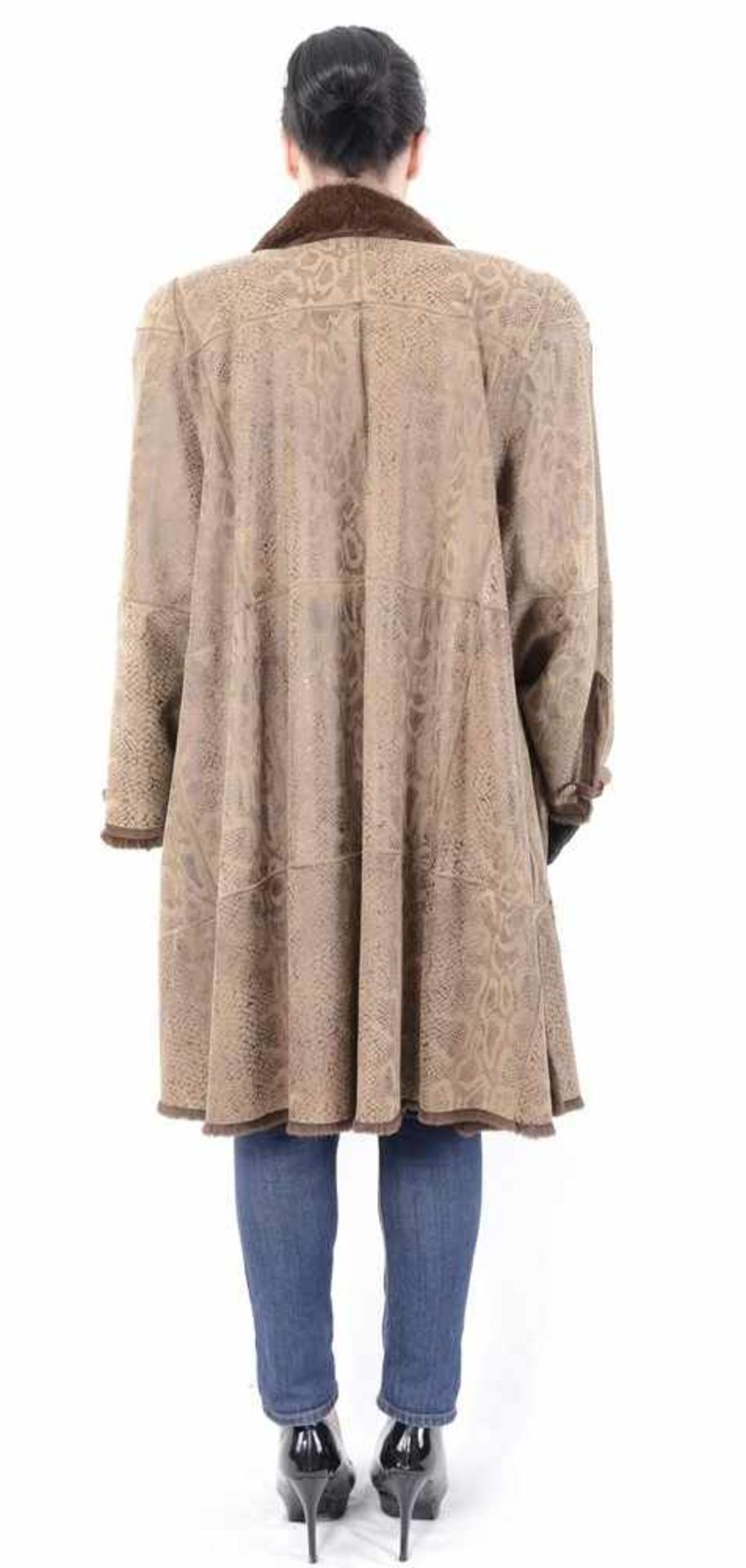 Lapin Pelzjacke, Aussen Leder in mit Lapin / Kanninchen Fell, Lapin- Rubbit Fur Jacket, Size: 48 / - Bild 11 aus 15