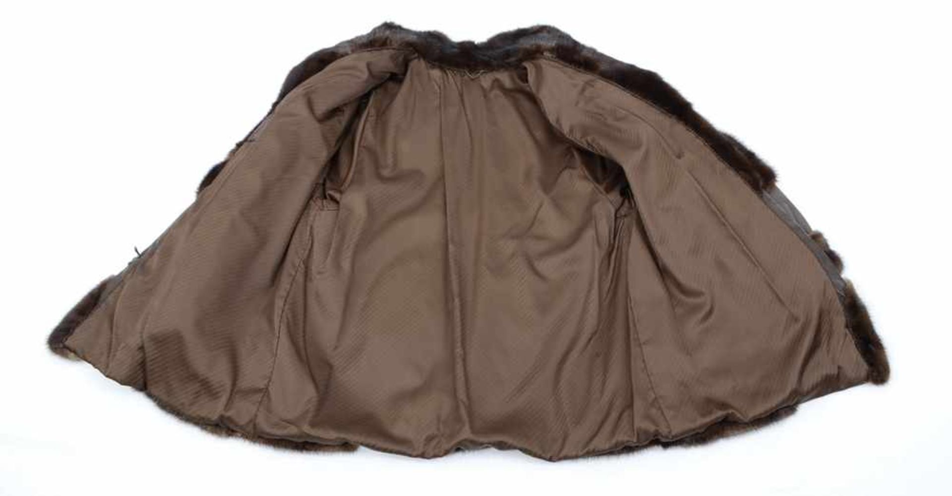 Braune, ausgefallende Nerzjacke, Pelzjacke aus Leder und Nerz, brown, fancy mink jacket, leather and - Bild 10 aus 18