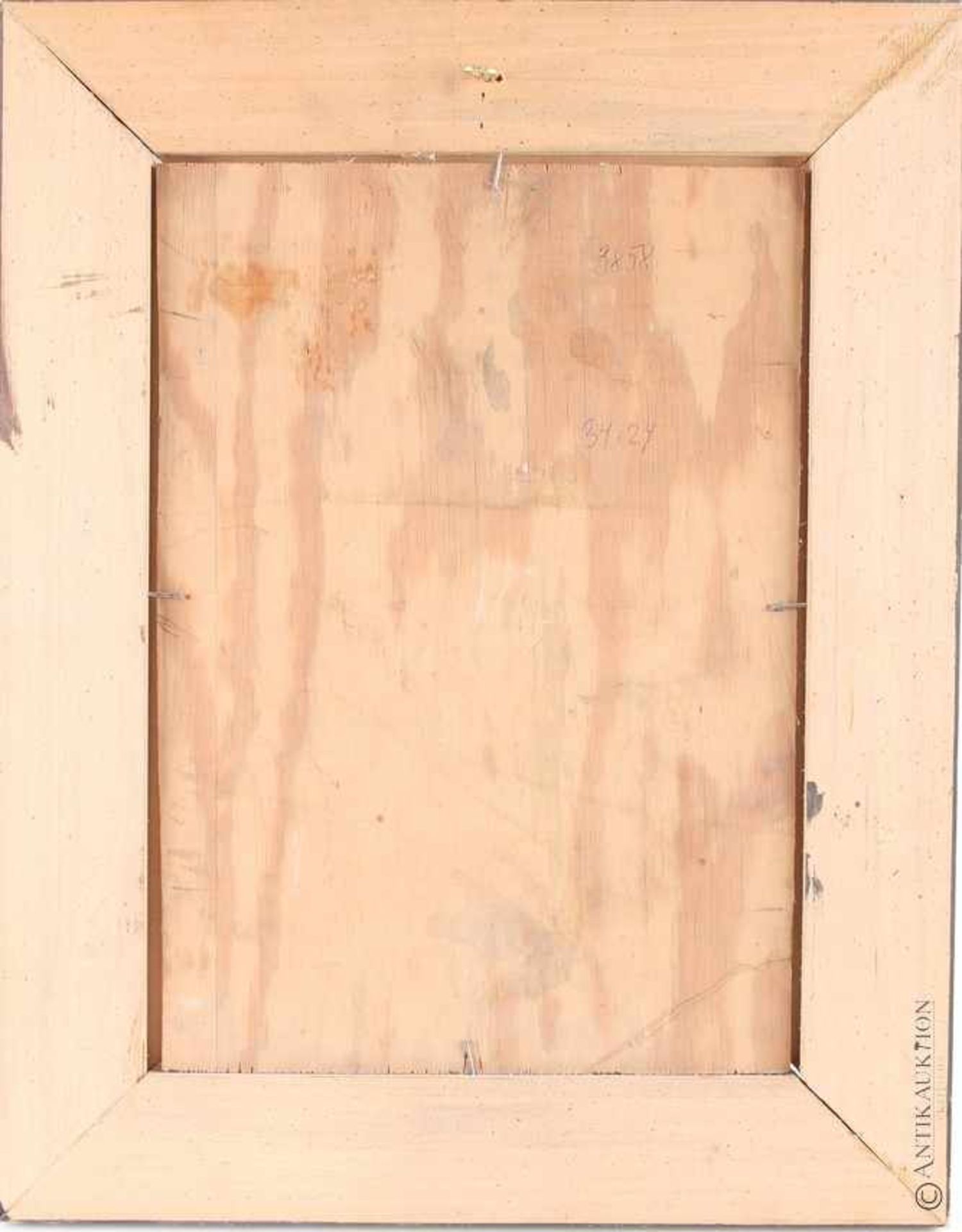 Maler des frühen 19. Jahrhunderts, Abschied vom Soldaten,Öl/Leinwand, doubliert auf Holz, 34 cm x 24 - Bild 3 aus 3