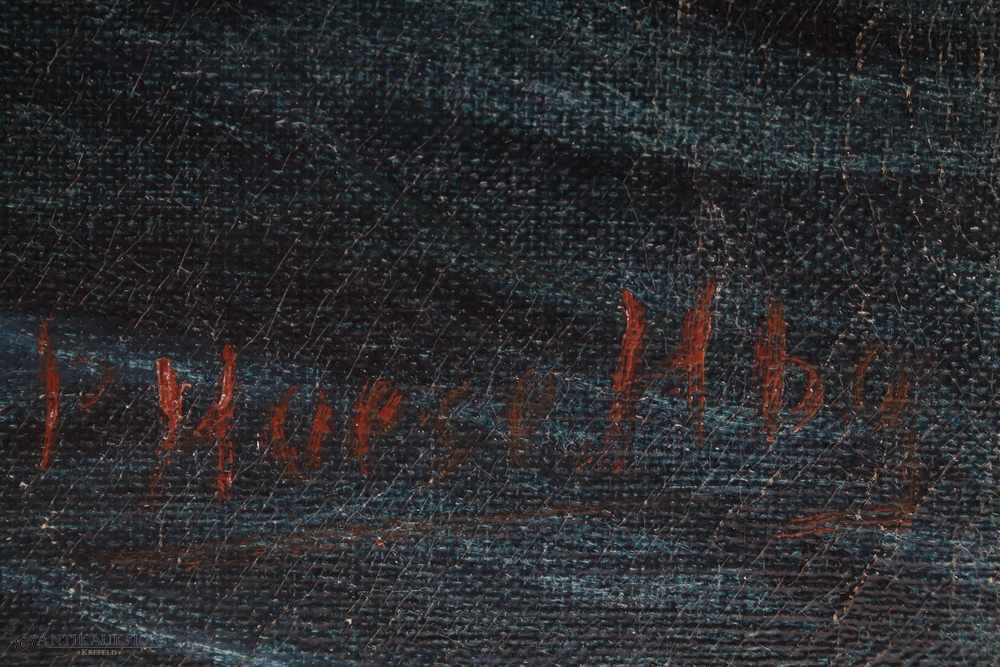 Hamburger Maler Dreimaster auf hoher See,Öl/Leinwand, Mitte 20. Jh., unleserliche Signatur wohl P.H… - Image 3 of 4