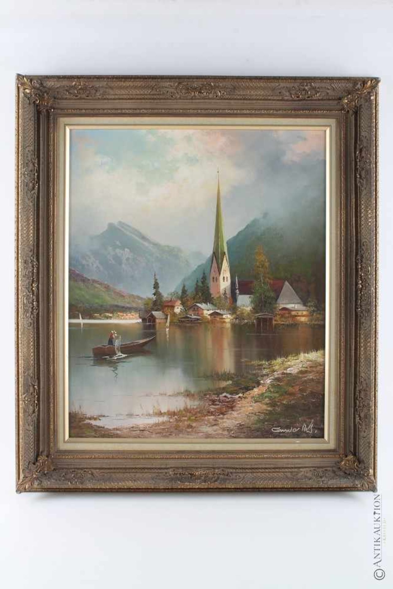 Gustav Weiss 1886 St. Gallen - 1973 Rüdlingen, Rottach Egern am TegernseeÖl/Leinwand, signiert, 61 - Bild 2 aus 4