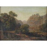 Biedermeier Gemälde des frühen 19. Jahrhundert, Öl/Leinwand, Höhe 29 cmn x Breite 38,5 cm,