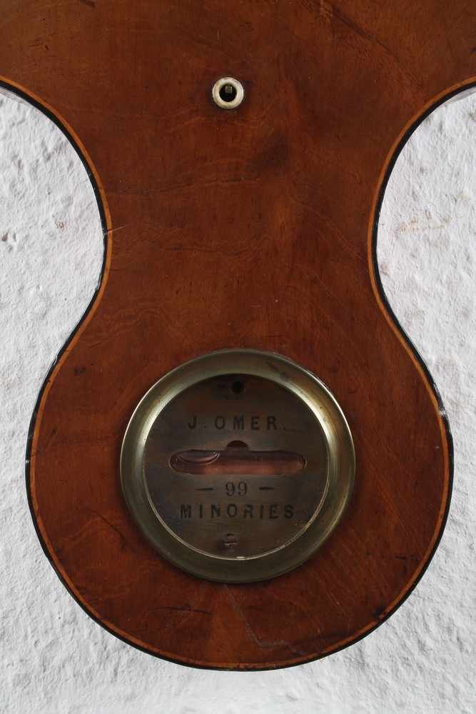 183 J. Omer georgianischer Banjo um 1800-1850 Barometer Wetterstation,England Minories um 1800-1850, - Image 5 of 5