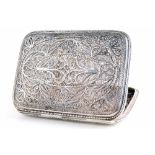 Jugendstil Silber Zigarettenetui silver cigarette case, um 1900, filigrane Silberdrahtarbeit,