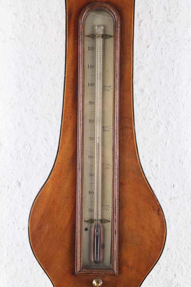 183 J. Omer georgianischer Banjo um 1800-1850 Barometer Wetterstation,England Minories um 1800-1850, - Image 3 of 5