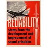 Propaganda Poster Reliability Motivational Rocker Fighter Jet Plane