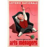 Advertising Poster Loterie Nationale Housekeeping