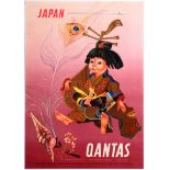 Travel Poster Japan Qantas Nanninga