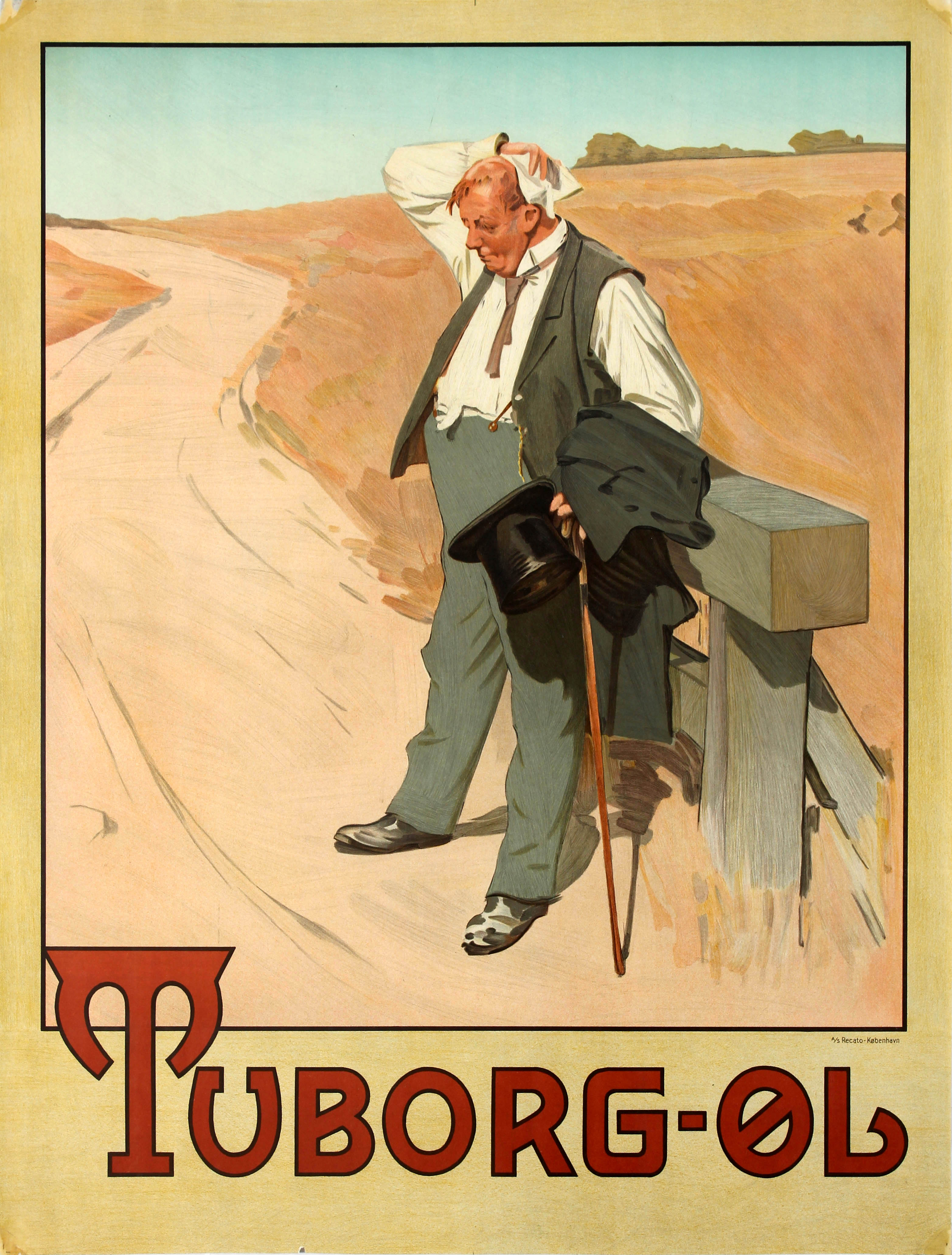 Advertising Poster Tuborg Beer Erich Henningsen