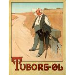 Advertising Poster Tuborg Beer Erich Henningsen