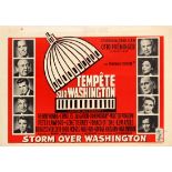 Movie Poster Advise and Consent Storm over Washington Saul Bass