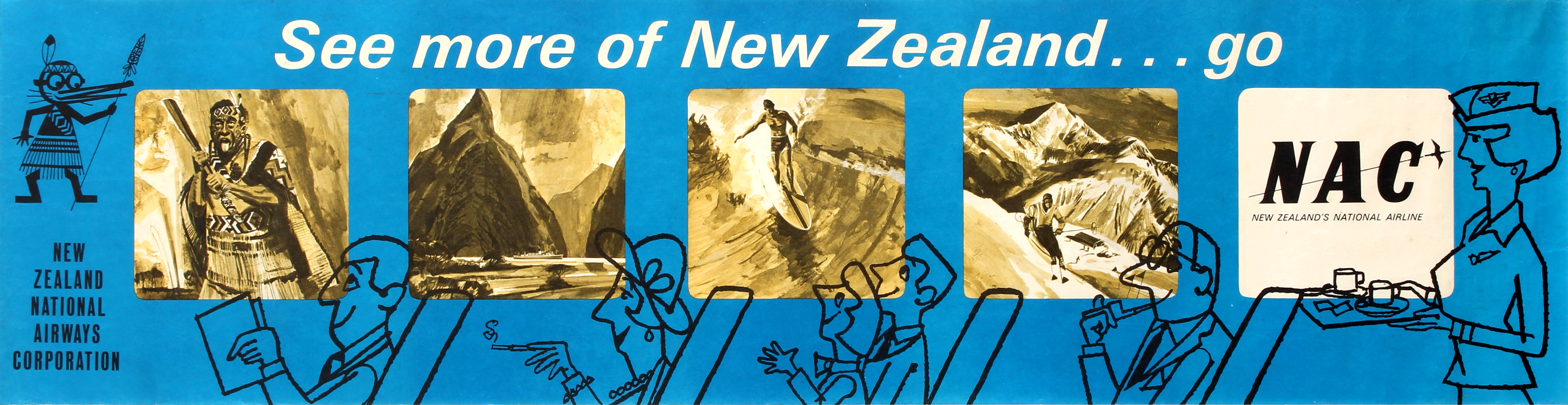 Advertising Poster NAC New Zealand Airways See More of New Zealand