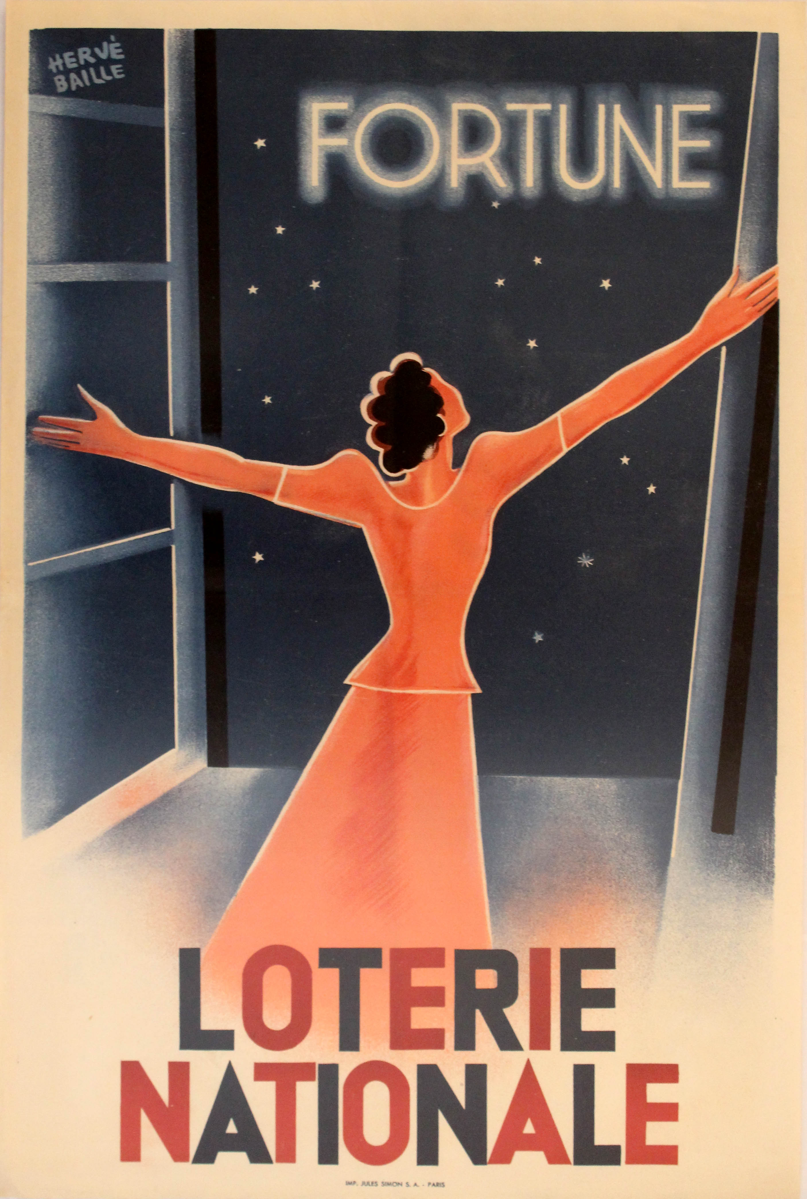 Advertising Poster Loterie Nationale - Fortune