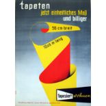 Advertising Poster Tapeziert Wallpaper Midcentury