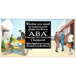 Advertising Poster American Bankers Association Cheques