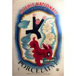 Advertising Poster Loterie Nationale - Porcelain