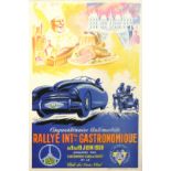 Sport Poster Gastronomical Rallye 1950 Geo Ham