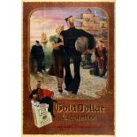 Advertising Poster Gold Dollar Cigarettes Sailor