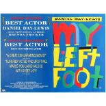 Movie Poster My Left Foot Oscar UK Quad