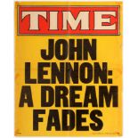 Advertising Poster Time John Lennon: A Dream Fades