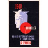 Advertising Poster Brussels 1940 Art Deco Fair
